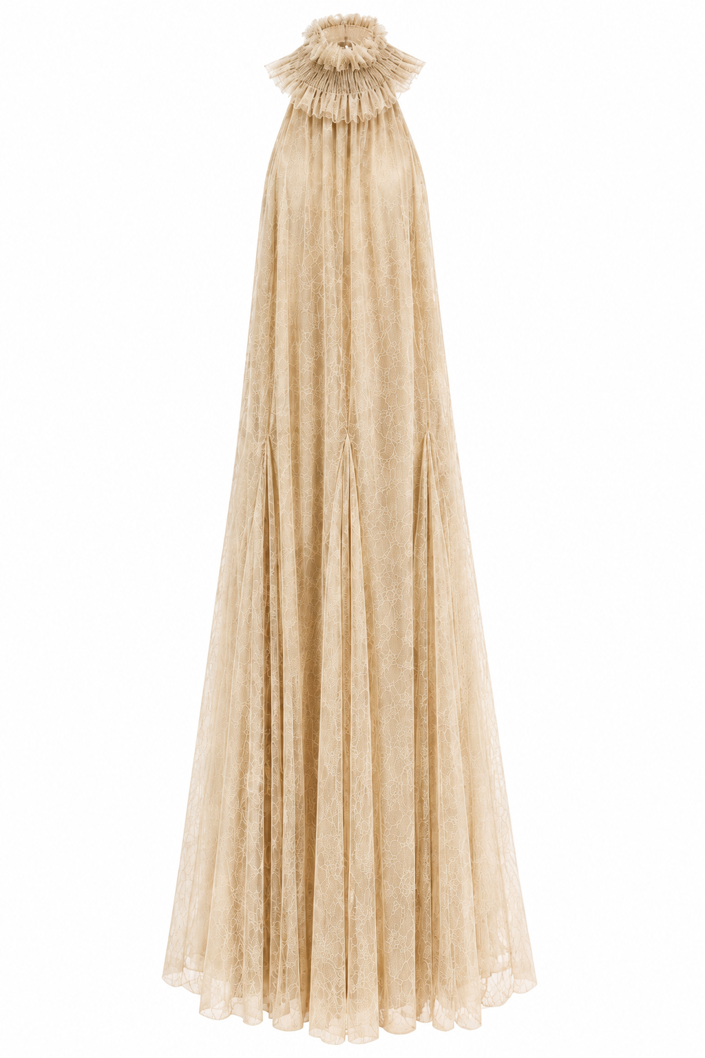 VESTIDO GOLA RENDA