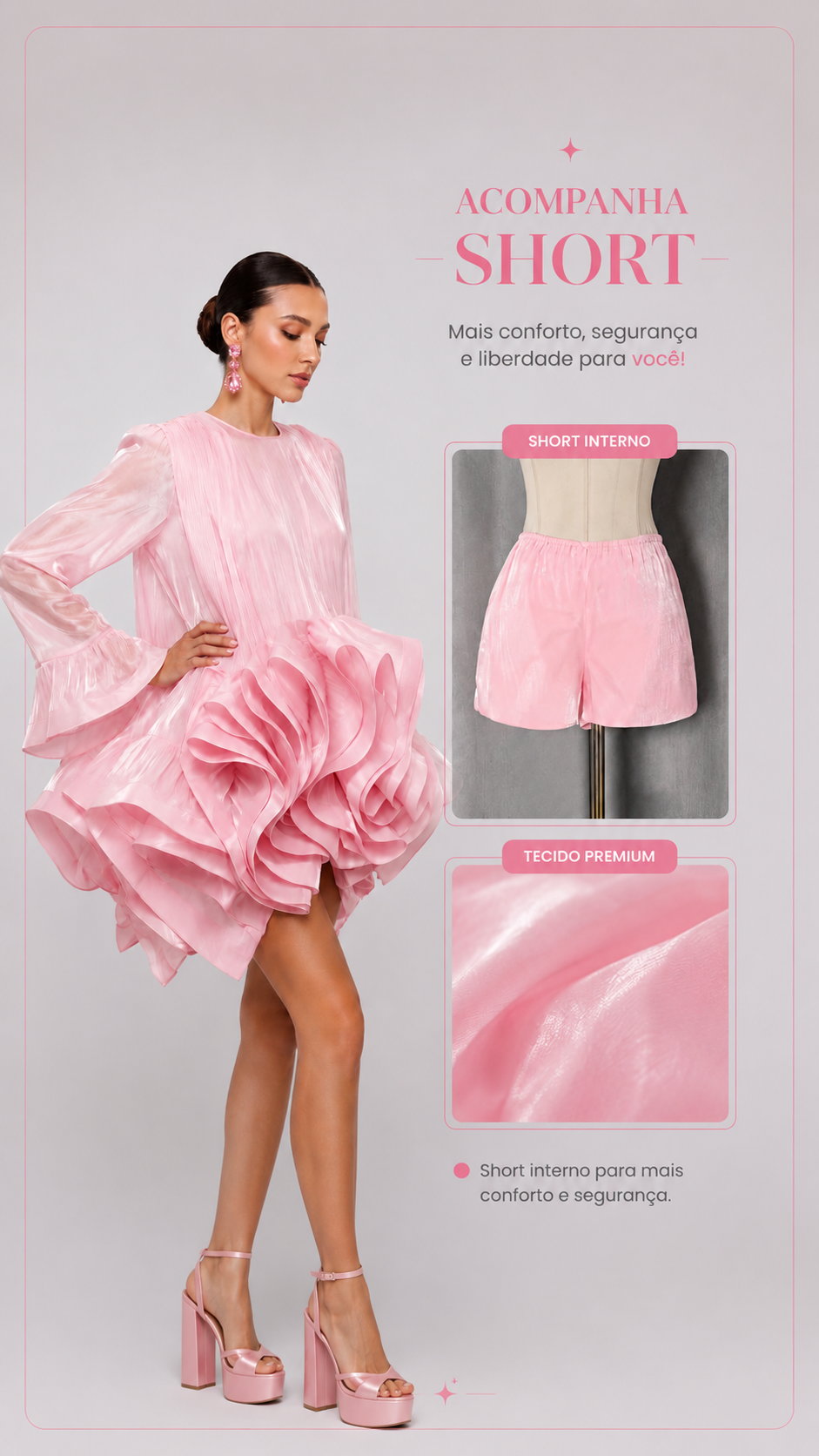 Vestido plissado