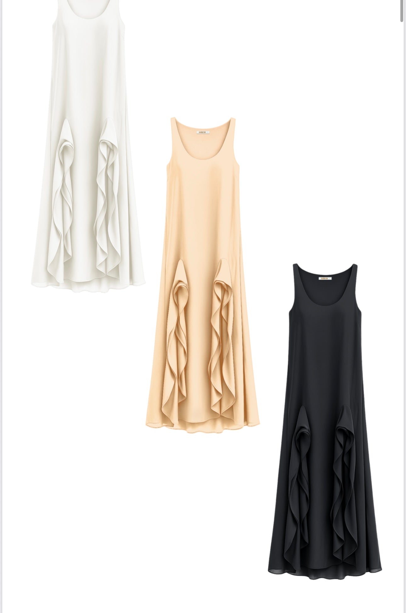 Vestido copo de leite