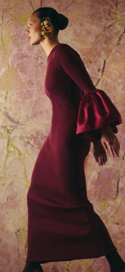 VESTIDO CANELADO POWER COM ZIBELINE