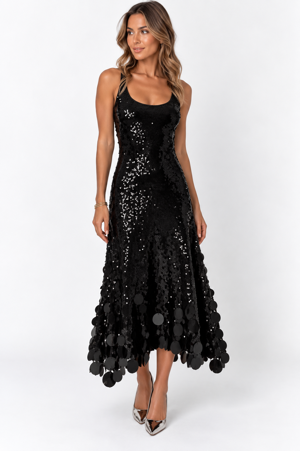 VESTIDO MIDI PAETÊ