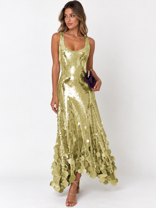 VESTIDO MIDI PAETÊ