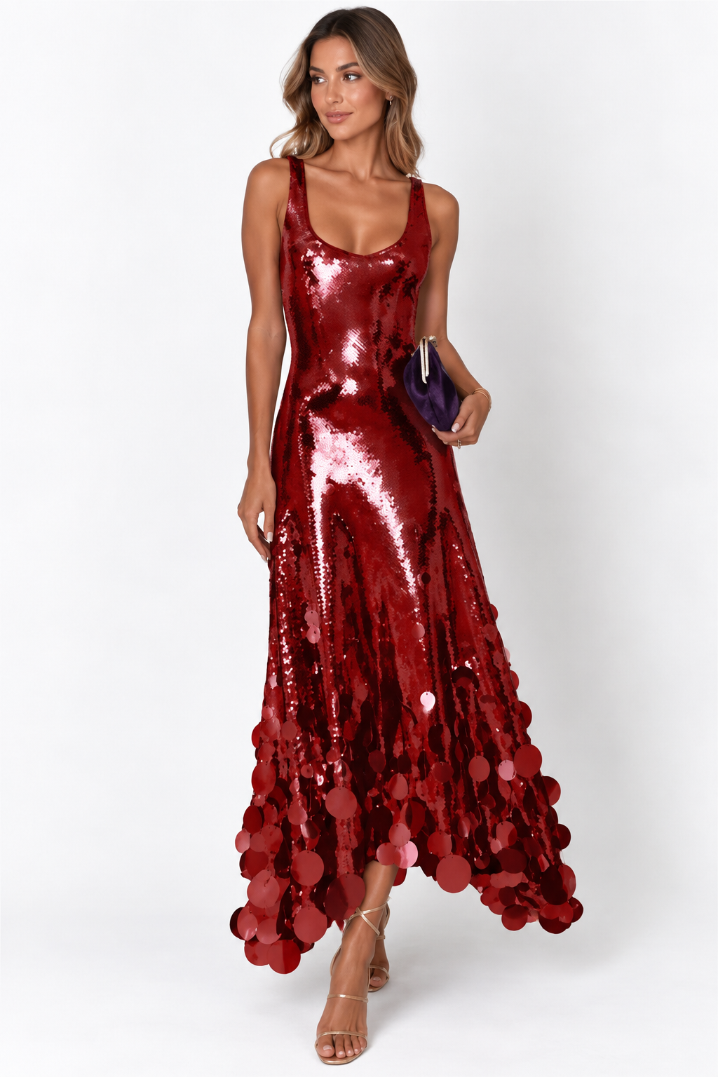 VESTIDO MIDI PAETÊ