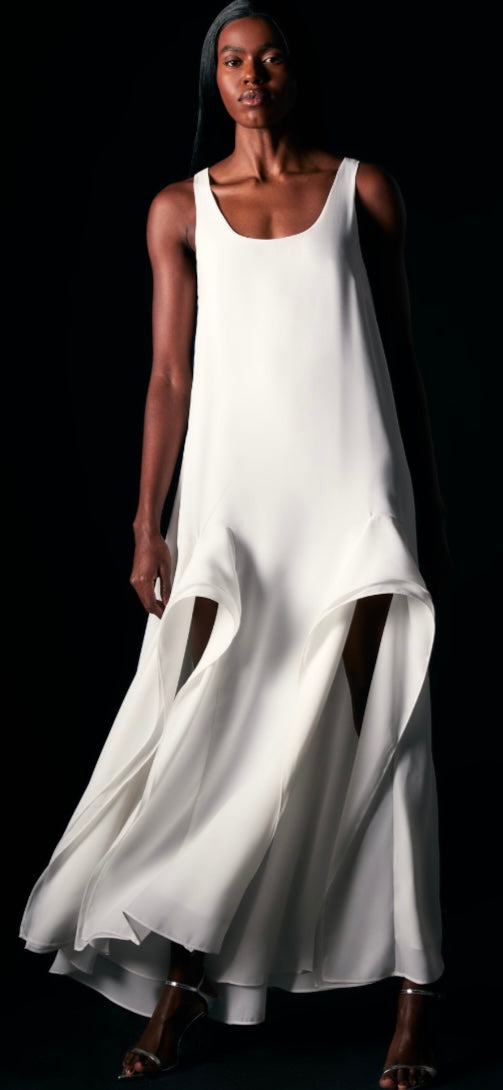 Vestido copo de leite