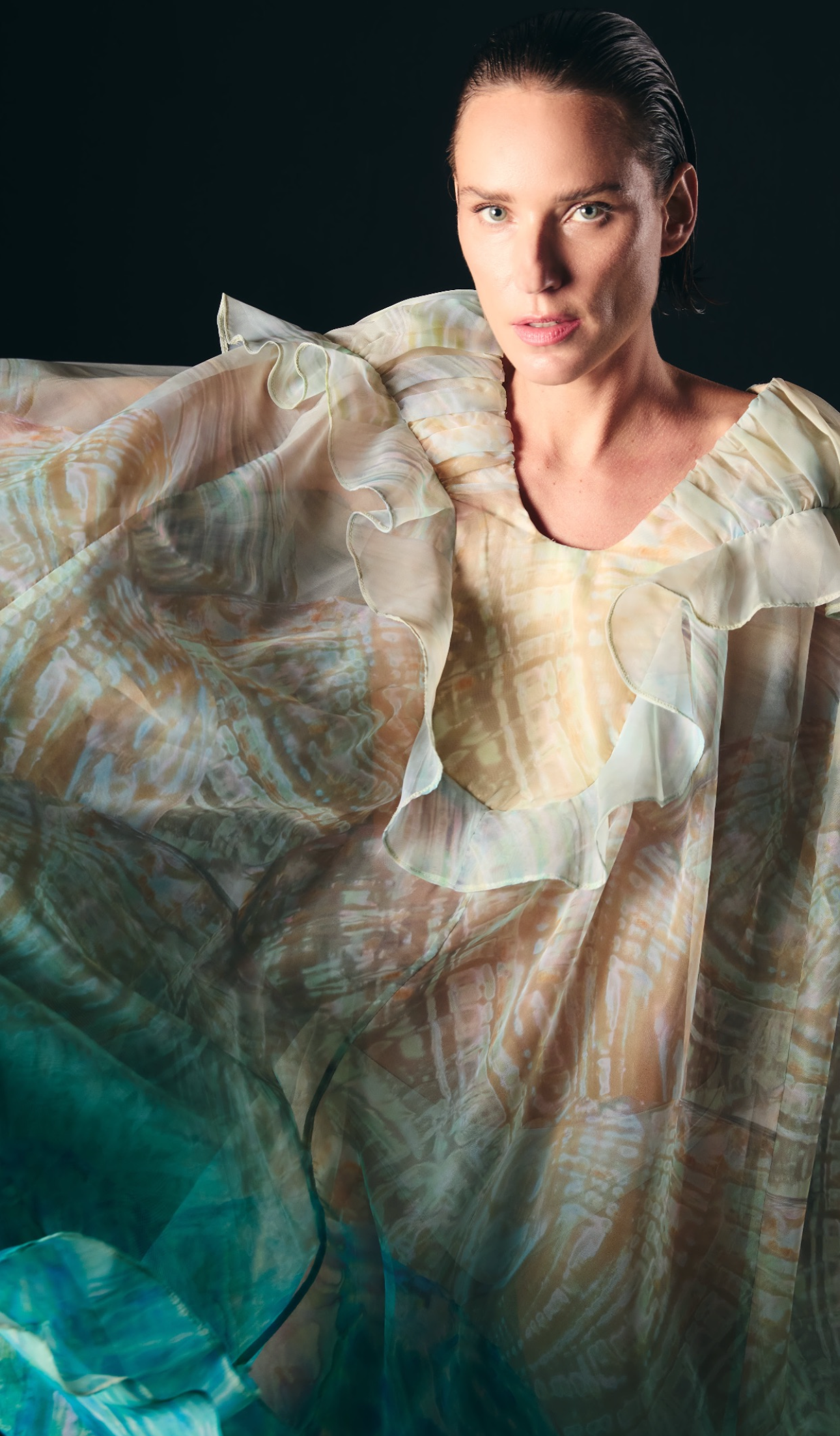 Vestido Abalone Babados