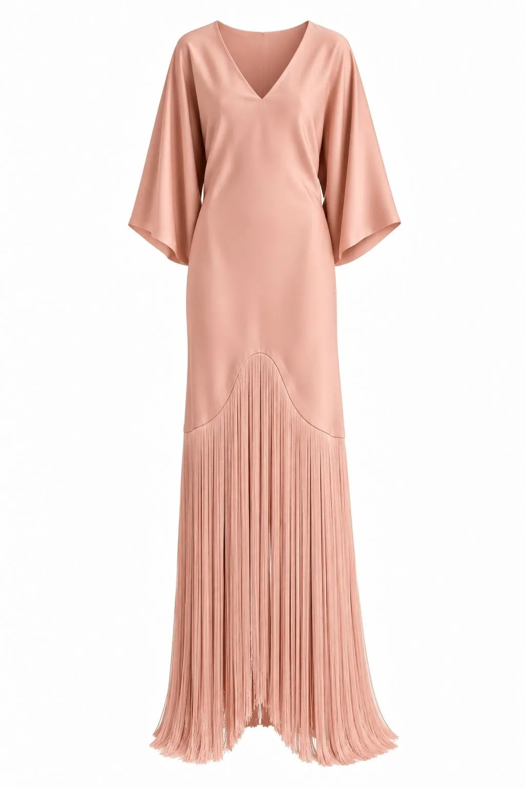 VESTIDO LONGO FRANJAS
