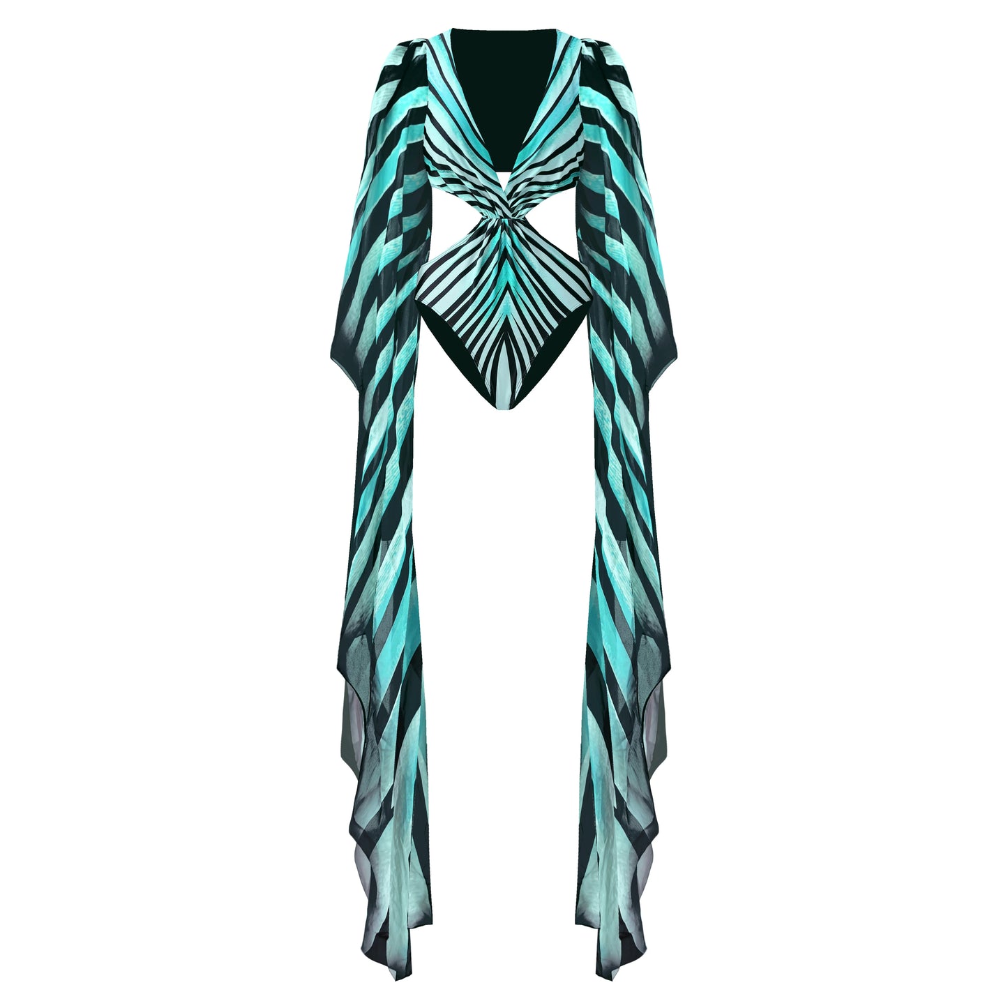 Maiô Estampado com Saia para Mulheres, Roupa de Banho, Monokini, Maiô de Perna Alta, Roupa de Praia