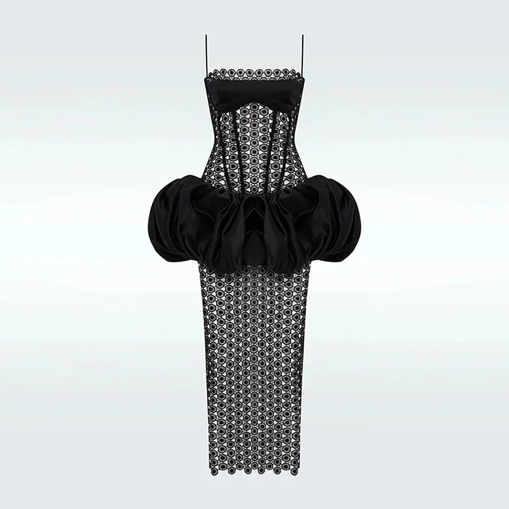 VESTIDO RENDA MIDI