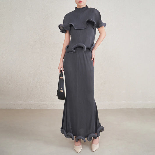 Conjunto plissado