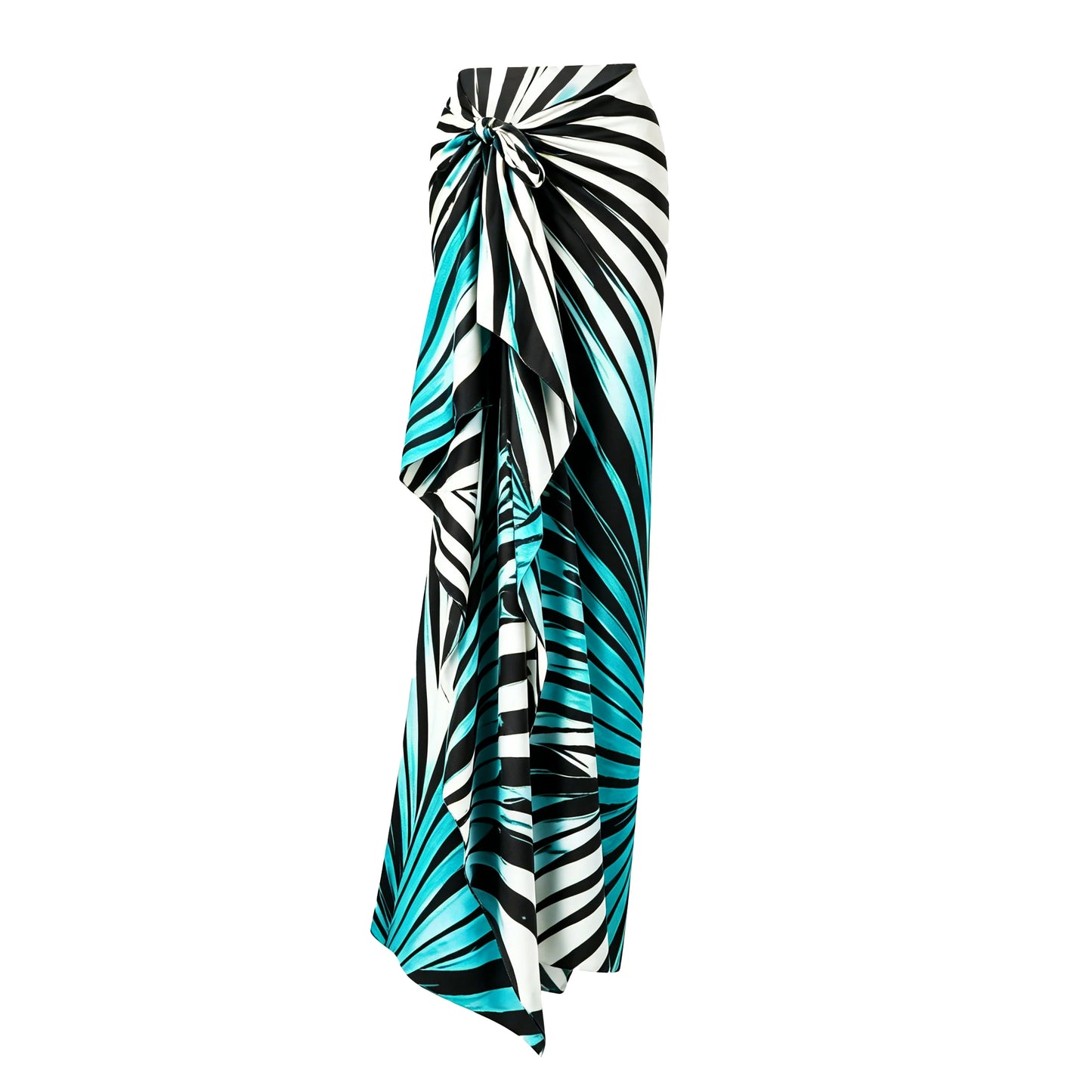 Maiô Estampado com Saia para Mulheres, Roupa de Banho, Monokini, Maiô de Perna Alta, Roupa de Praia