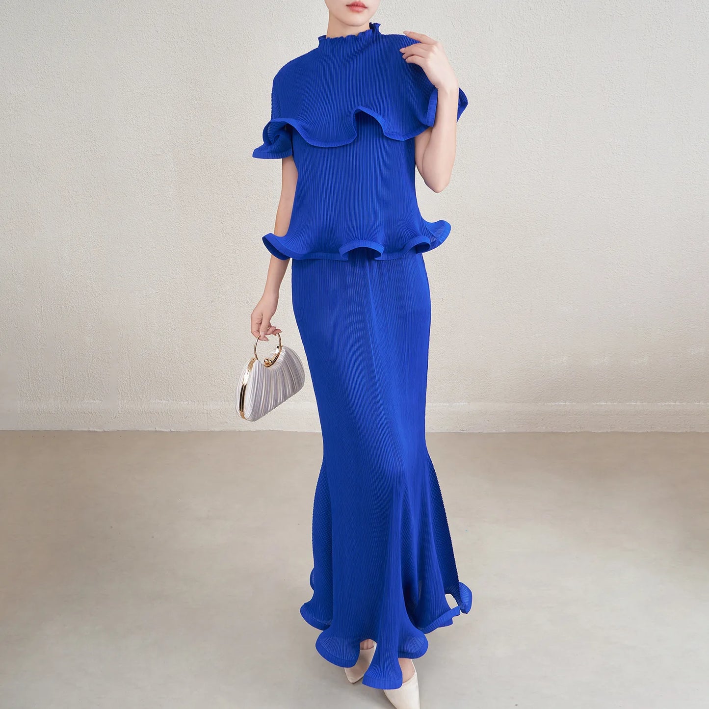 Conjunto plissado
