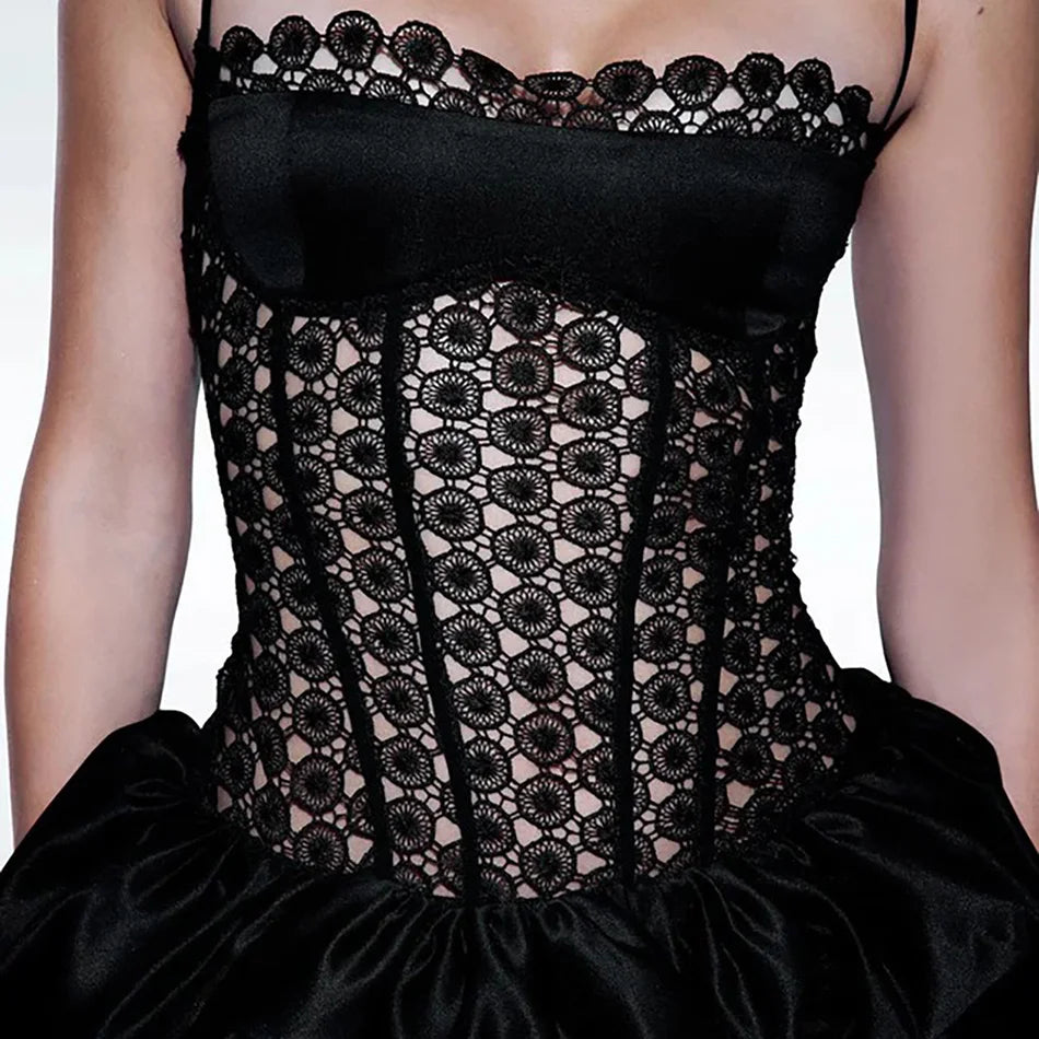 VESTIDO RENDA MIDI