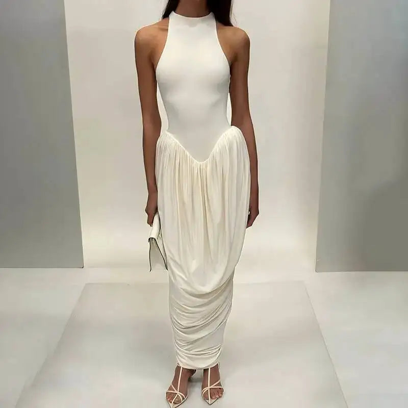 Vestido Longuete Drapeado