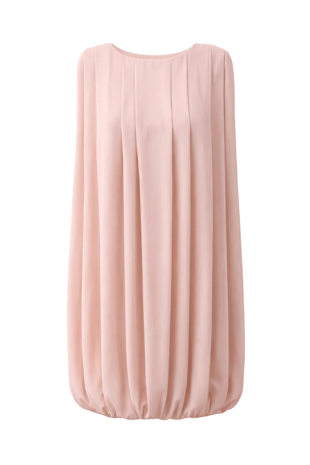 Vestido pregas com ombreiras