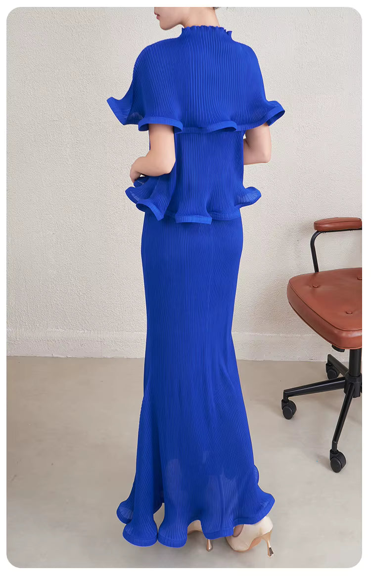 Conjunto plissado