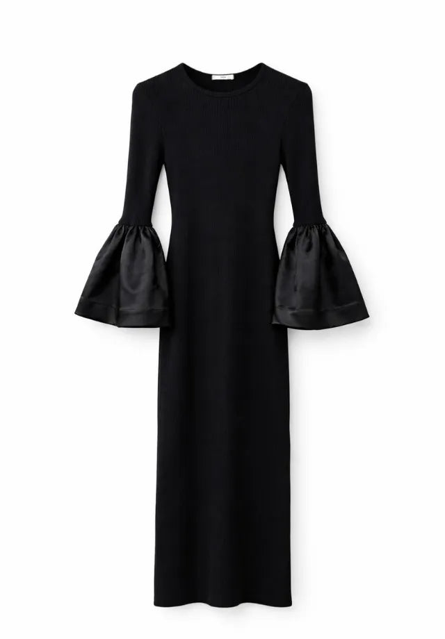 VESTIDO CANELADO POWER COM ZIBELINE