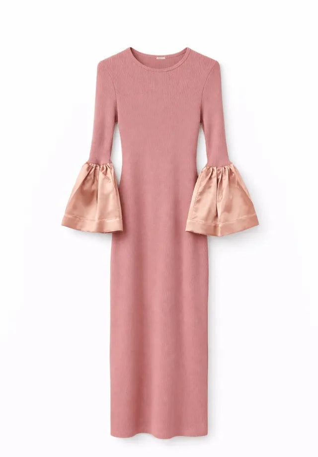 VESTIDO CANELADO POWER COM ZIBELINE